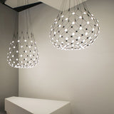 LED hanging lamp Mesh Ø 80cm, max. 300cm