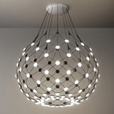 LED hanging lamp Mesh Ø 80cm, max. 300cm