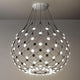 Luceplan LED Hängelampe Mesh Ø 80cm, max. 300cm mit flexiblen Drahtgitter und LED-Lichtquellen.