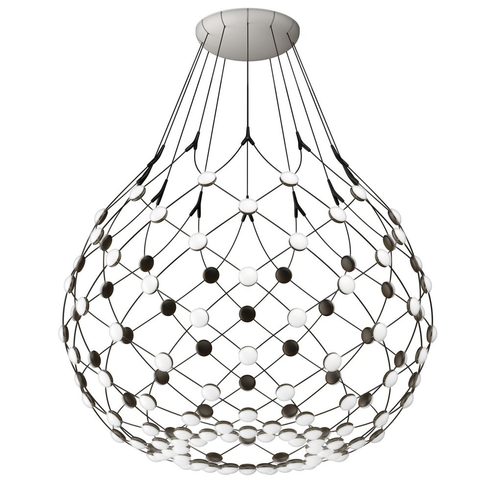 LED hanging lamp Mesh Ø 80cm, max. 300cm