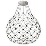 LED hanging lamp Mesh Ø 80cm, max. 300cm