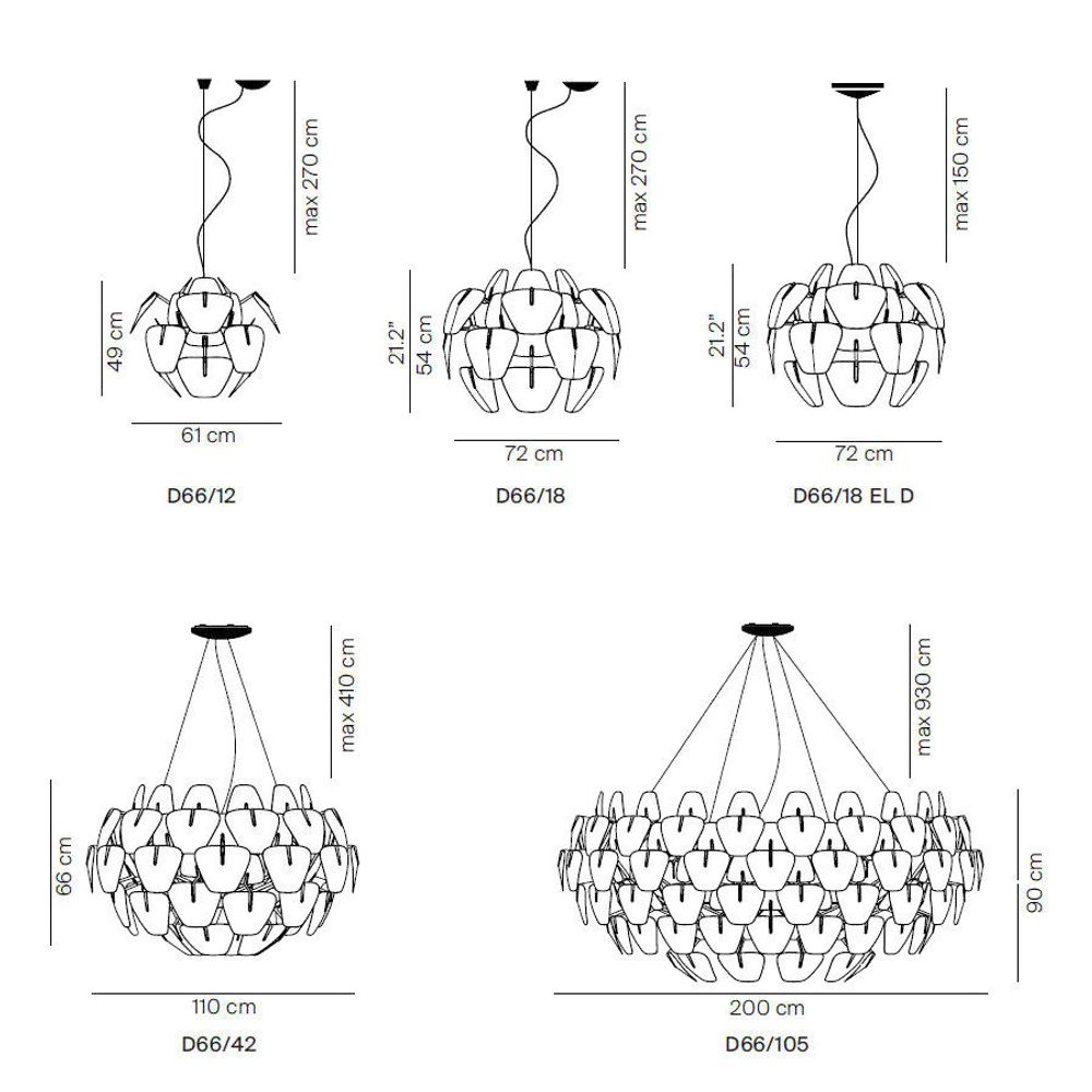 LED Pendelleuchte Hope Ø 72cm mit Philips Hue CCT  Luceplan   