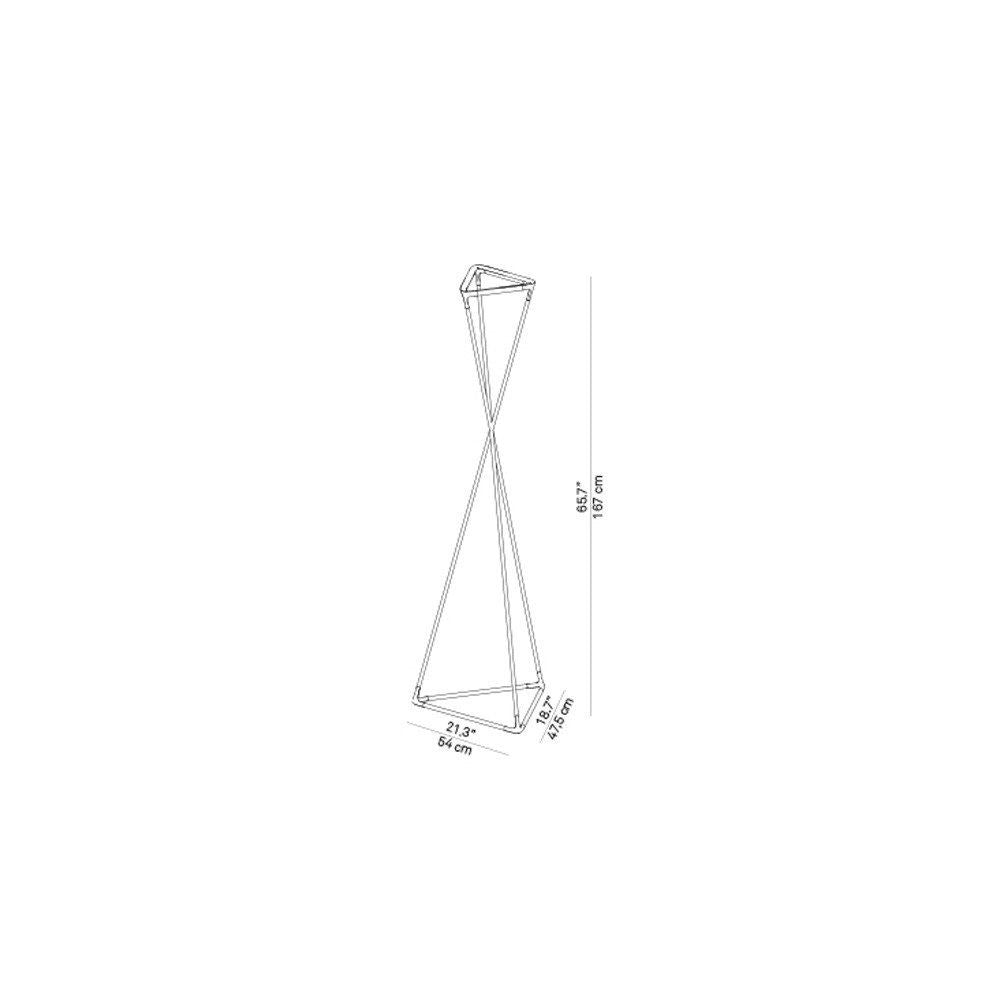 Luceplan LED Lampadaire Tango noir