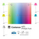 Luceplan LED Tischleuchte Costanza 110cm Philips Friends of Hue mit Farbspektrum und Philips Hue Lampen.