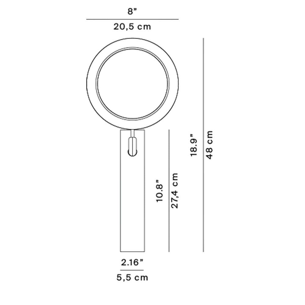Luceplan LED Applique Fly-Too 48cm