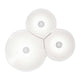 Luceplan LED Wandleuchte Bulbullia 37x31cm in leichter, natürlicher Ästhetik mit drei kreisförmigen Elementen.