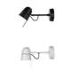 Luceplan LED Wandspot Counterbalance in Schwarz und Weiß, moderne Wand- und Deckenleuchte für angenehmes Licht.