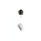 Luceplan LED Wandspot Counterbalance in Schwarz und Weiß, elegante Wand- und Deckenleuchte mit warmweißem Licht.