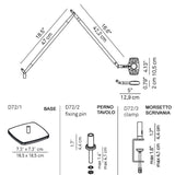 Luceplan Otto Watt pince de table