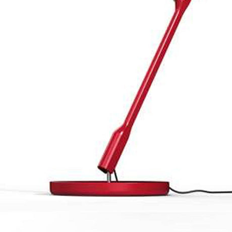 Luceplan Tivedo Tischfuß Ø 19cm in Rot mit modernem Design und technologischem Ansatz.