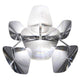 Luceplan Wandlampe Hope Ø 48cm transparent mit glasähnlichem Dioptrieneffekt und elegantem Design.