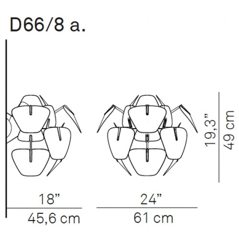 Luce Plan Wall Lamp hoop Ø 61 cm