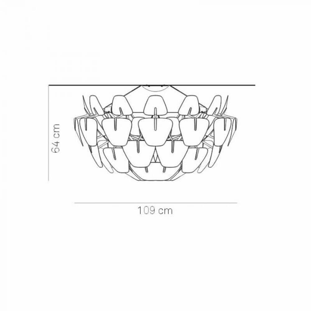 Luclan XL loftslampe Hope Ø 109 cm klar