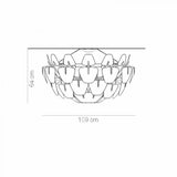 Luclan XL loftslampe Hope Ø 109 cm klar