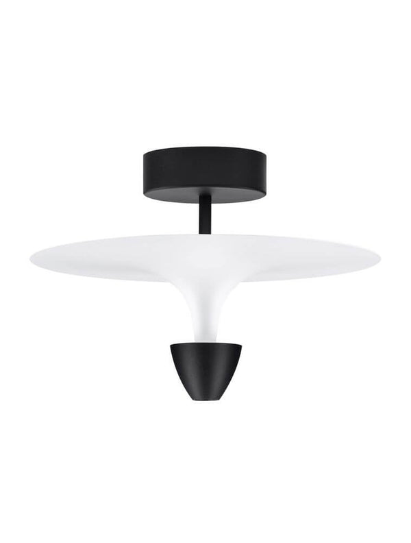 Luet LED Deckenleuchte 3000K Schwarz, Weiß moderne Deckenlampe mit schwarzem und weißem Design