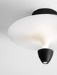 Luet LED Deckenleuchte 3000K Schwarz, Weiß mit modernes Design und sanftem Licht.