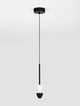 Luet LED Pendelleuchte 3000K Schwarz, Weiß mit modernem Design und Aluminium-Lampenschirm