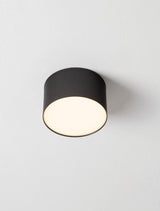 Luldo LED Deckenleuchte Ø 11cm in Schwarz, warmweißes Licht 3000K für moderne Interieurs.