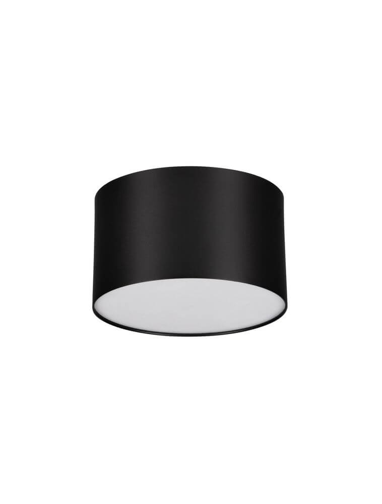 Luldo LED Deckenleuchte Ø 11cm in Schwarz mit warmem Licht bei 3000K für stilvolle Raumbeleuchtung.