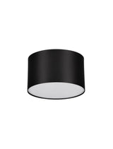 Luldo LED Deckenleuchte Ø 11cm in Schwarz mit warmem Licht bei 3000K für stilvolle Raumbeleuchtung.