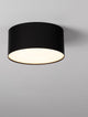 Luldo LED Deckenleuchte Ø 14cm 3000K in modernem, schwarzem Design an der Decke