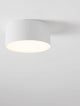 Luldo LED Deckenleuchte Ø 14cm 3000K - moderne weiße Deckenleuchte mit warmem Licht.