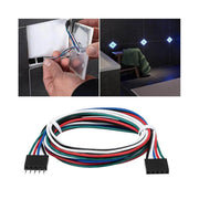 LumiTiles Kabel Square RGBW 0,7m Schwarz für die Verbindung von LumiTiles LED Fliesen und einfache Montage.