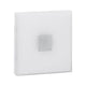 LumiTiles LED Fliesen Square 2er-Set in Weiß, effiziente 100x10mm Fliesen mit warmweißen LEDs