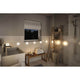 Moderne Badezimmerbeleuchtung mit LumiTiles LED Fliesen Square Set, warmweißen LEDs und elegante Einrichtung.