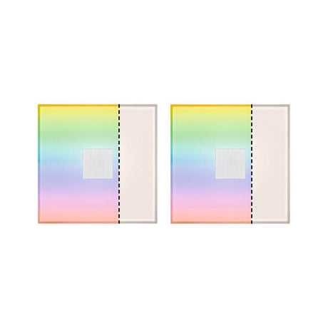 LumiTiles LED carrelage Square lot de 2 en métal blanc en couleurs vives, moderne et élégant.