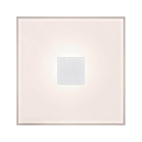 LumiTiles LED Fliesen Square 2er-Set Metall Weiß - moderne LED-Fliese in quadratischer Form, ideal für stilvolle Innenräume.