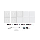 Tuiles LED lumitiles carrés 5 plastiques métalliques