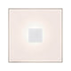 LumiTiles LED Fliesen Square Einzelfliese in Weiß, 100x10mm, RGBW Lichtmodul für flexible Montage.