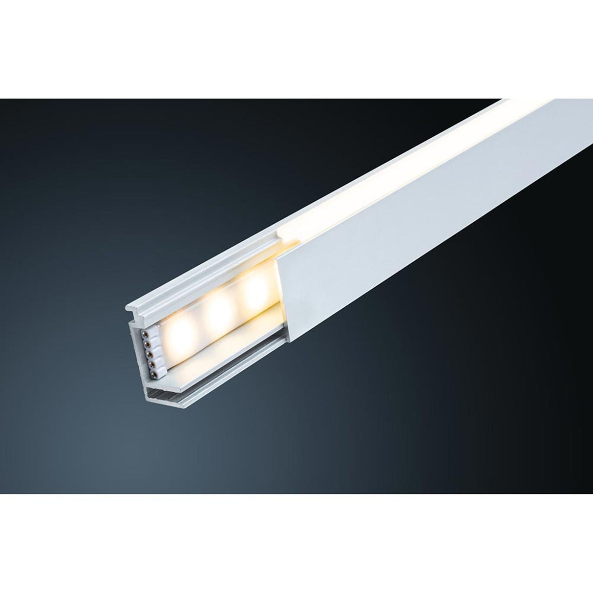 LumiTiles LED Strip 1m Aufbauprofil Top Alu-Eloxiert
