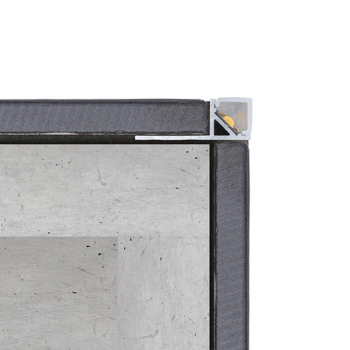 LumiTiles LED Strip 2m Profil Frame Alu-Eloxiert, Satiniert
