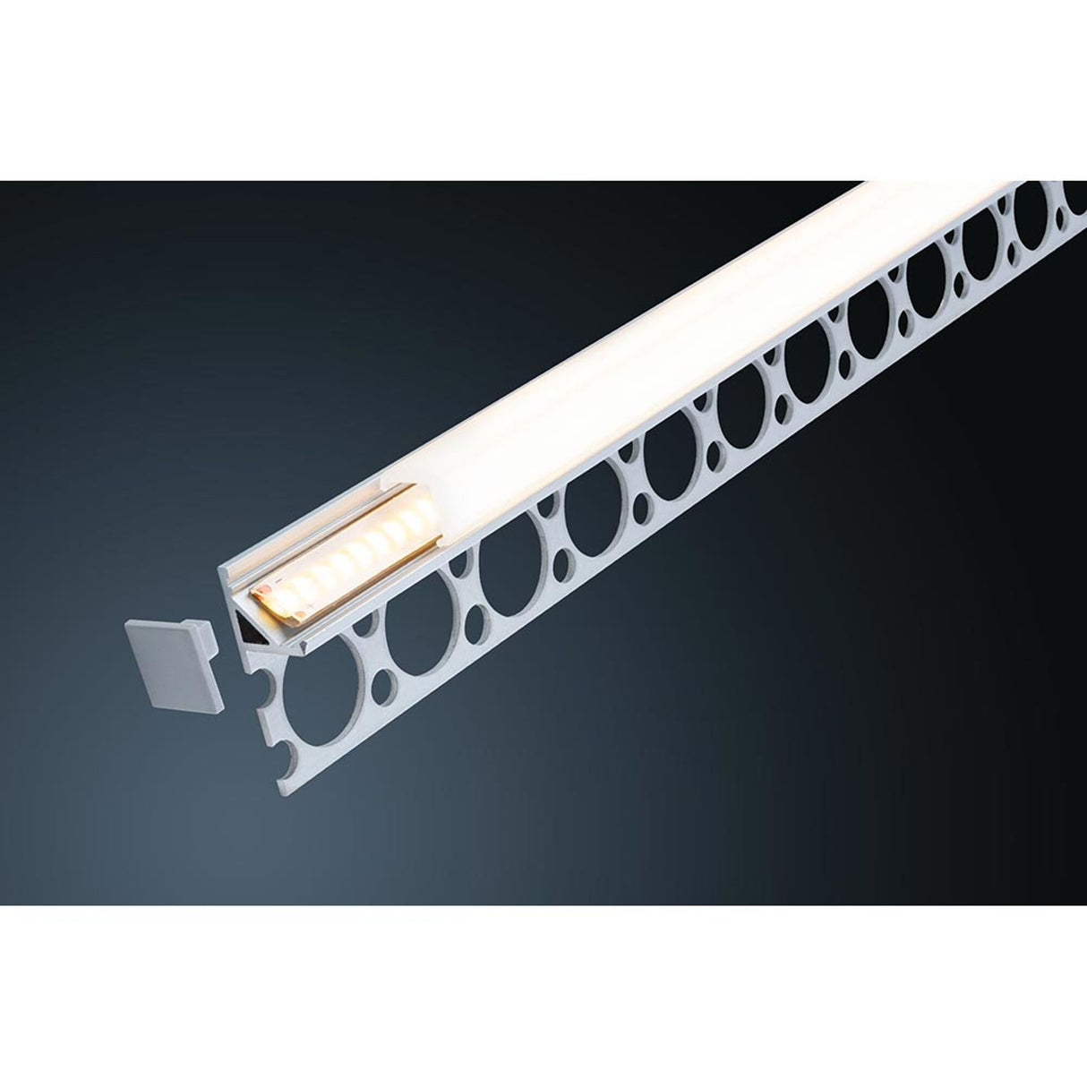 LumiTiles LED Strip 2m Profil Frame Alu-Eloxiert, Satiniert