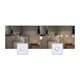 LumiTiles Zubehör Smart Home Zigbee Touch-Modul im Anwendungsbeispiel mit RGBW LED Fliesen in einem Badezimmer.