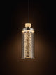 Lune LED Pendelleuchte Ø 12cm 3000K Schwarz, Chrom - elegante und moderne Pendelleuchte im Glamour-Stil.
