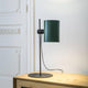 Lupe Tischlampe ohne Schirm in Schwarz, höhenverstellbar, im Retro Design mit E27-Fassung für LED-Leuchten.