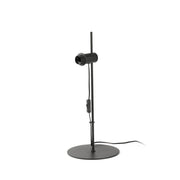 Lupe Tischlampe (ohne Schirm) Schwarz, höhenverstellbare Retro-Tischlampe mit E27-Fassung
