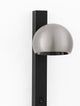Lusa LED Wandleuchte 3000K mit modernem Design in Nickel-Schwarz-Finish, stilvolle Wandlampe.