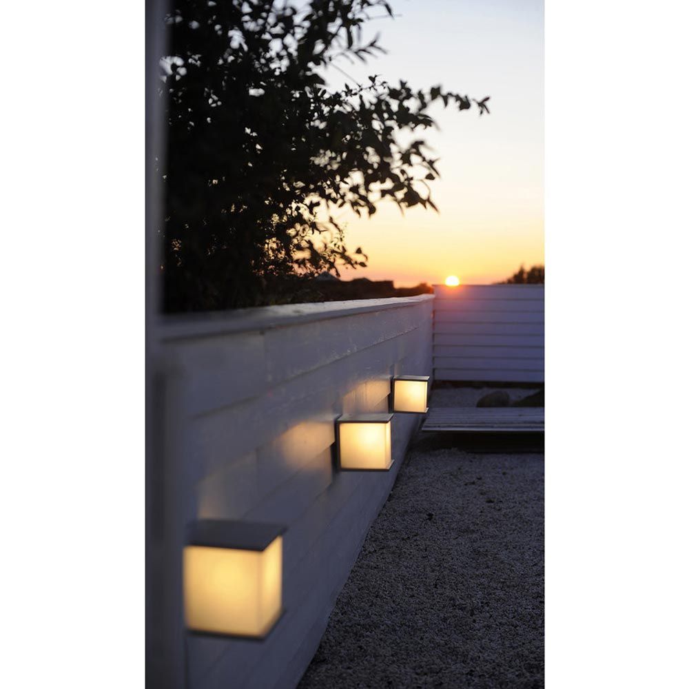 Lutec aplique exterior Box Cube IP54 antracita