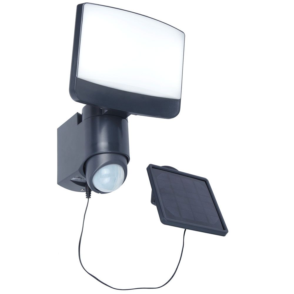 Lutec Sunshine LED aplique exterior IP44 500lm negro