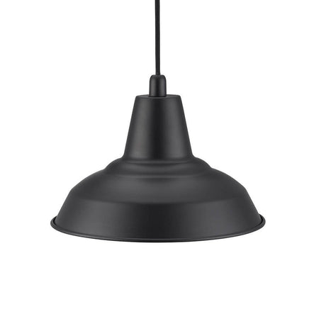 Lyne pendel med sort stofkabel - elegant, sort hængelampe til moderne interiør.