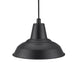 Lyne Pendelleuchte mit Stoffkabel Schwarz - elegante, schwarze Hängelampe für modernen Innenraum.