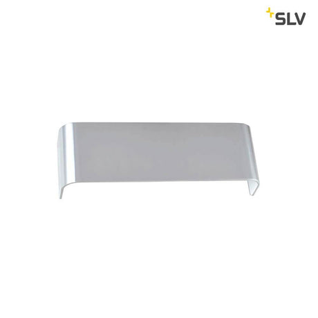 MANA Leuchtenschirm 29 Aluminium alu poliert in poliertem Aluminium, 290 mm Länge und 95 mm Höhe.