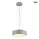 Medo 30 LED Deckenleuchte Silbergrau 1-10V 3000K mit elegantem Design und Aluminium-Gehäuse.