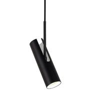 MIB 6 Lámpara colgante con cable de tela negro en diseño moderno y escandinavo