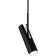 MIB 6 Pendelleuchte mit Stoffkabel Schwarz