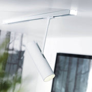 MIB 6 Spot + adapter for Link track system White in a minimalist, elegant design setting.